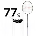 Li-Ning Wind Lite 700 II Carbon Graphite Badminton Strung Racket with Full Racket Cover (Dark Grey/Lime) gallery image
