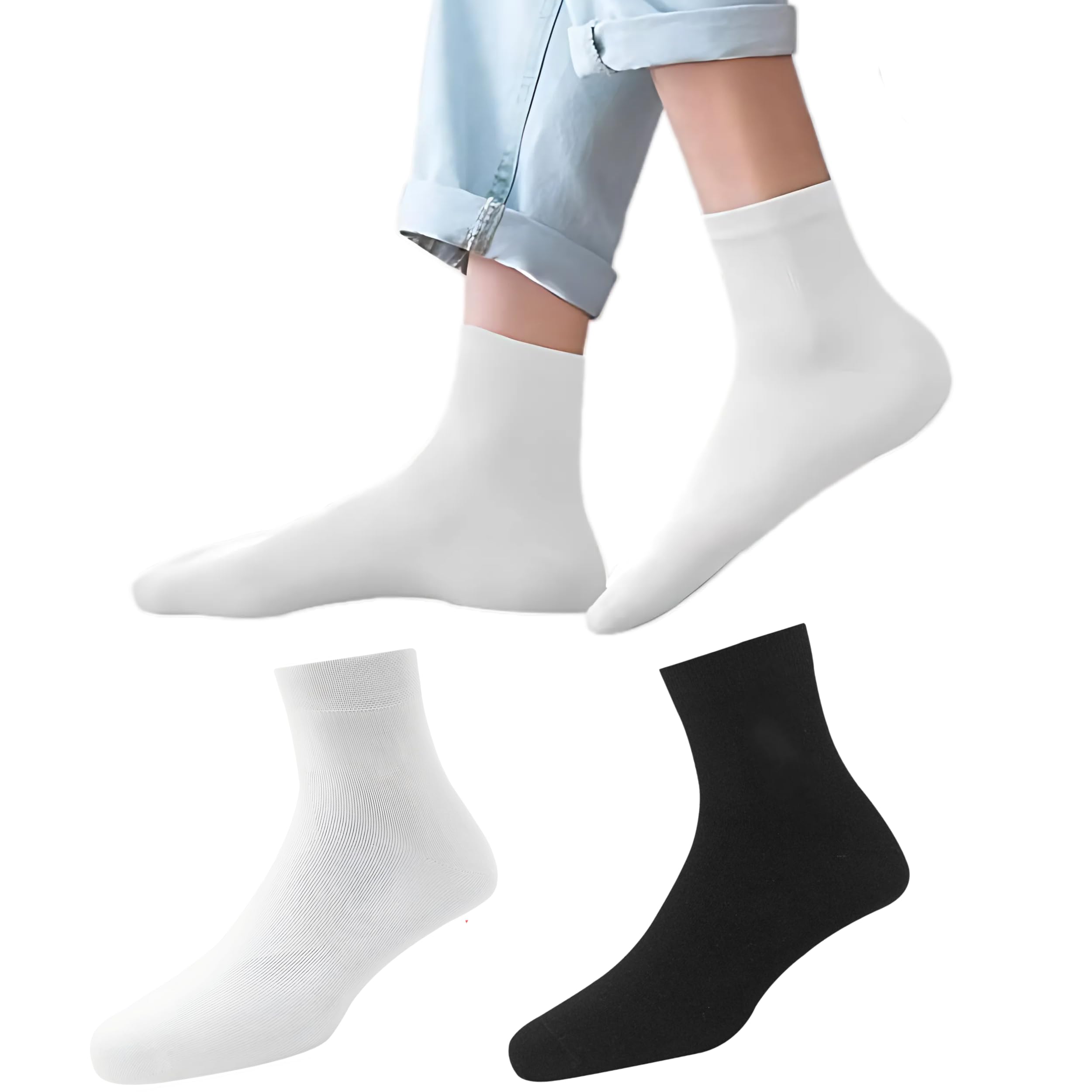 yuneek Bamboo Premium Socks | Ankle Length For Men | Stretchable | Odour-Free | Breathable | Softer than Cotton | Pack of 2-picture-20