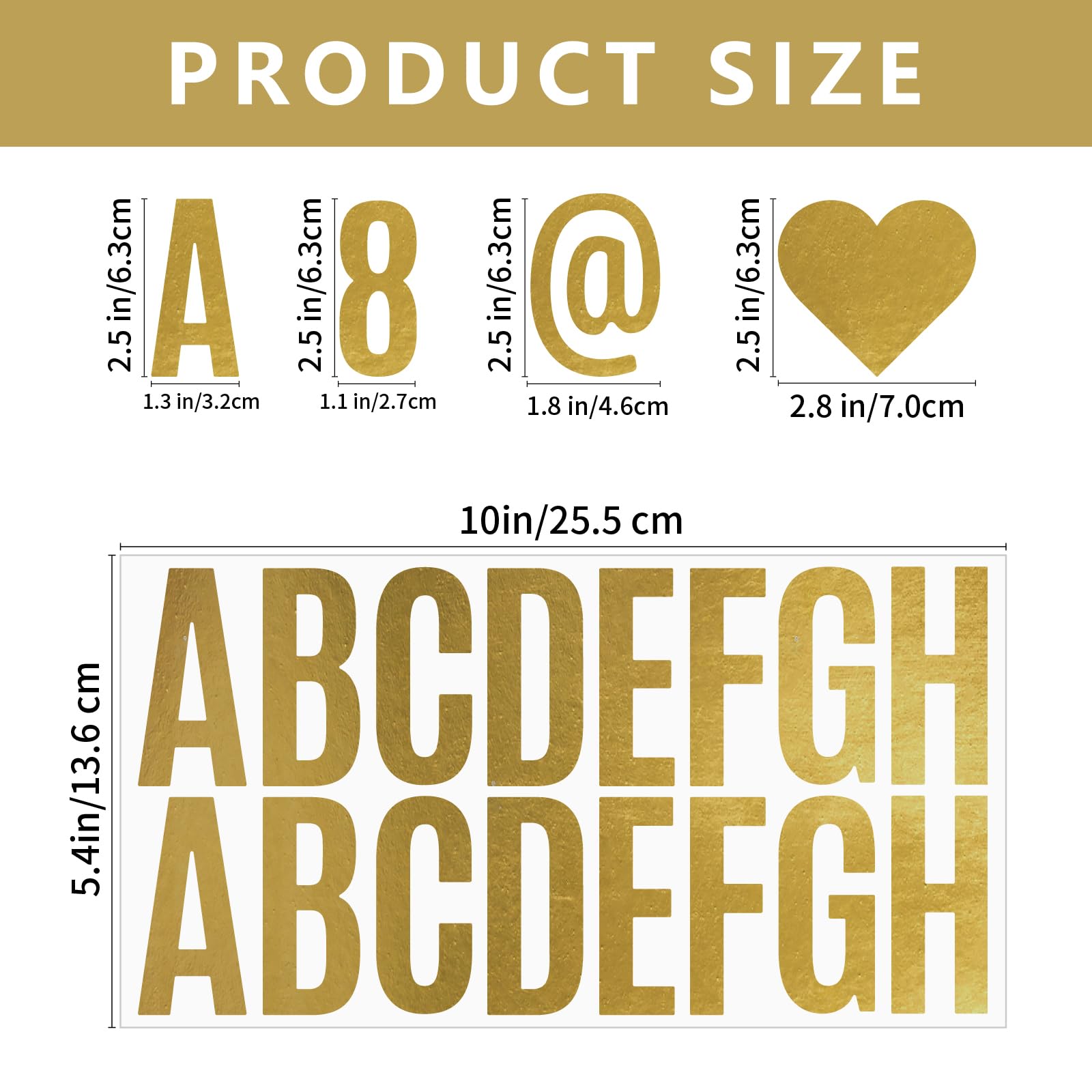 12 Blatt Buchstaben- Und Zahlenaufkleber – Selbstklebendes Vinyl-Set Für Schilder, Türen, Autos, Behälter (1 Zoll) Buchstaben Aufkleber Set