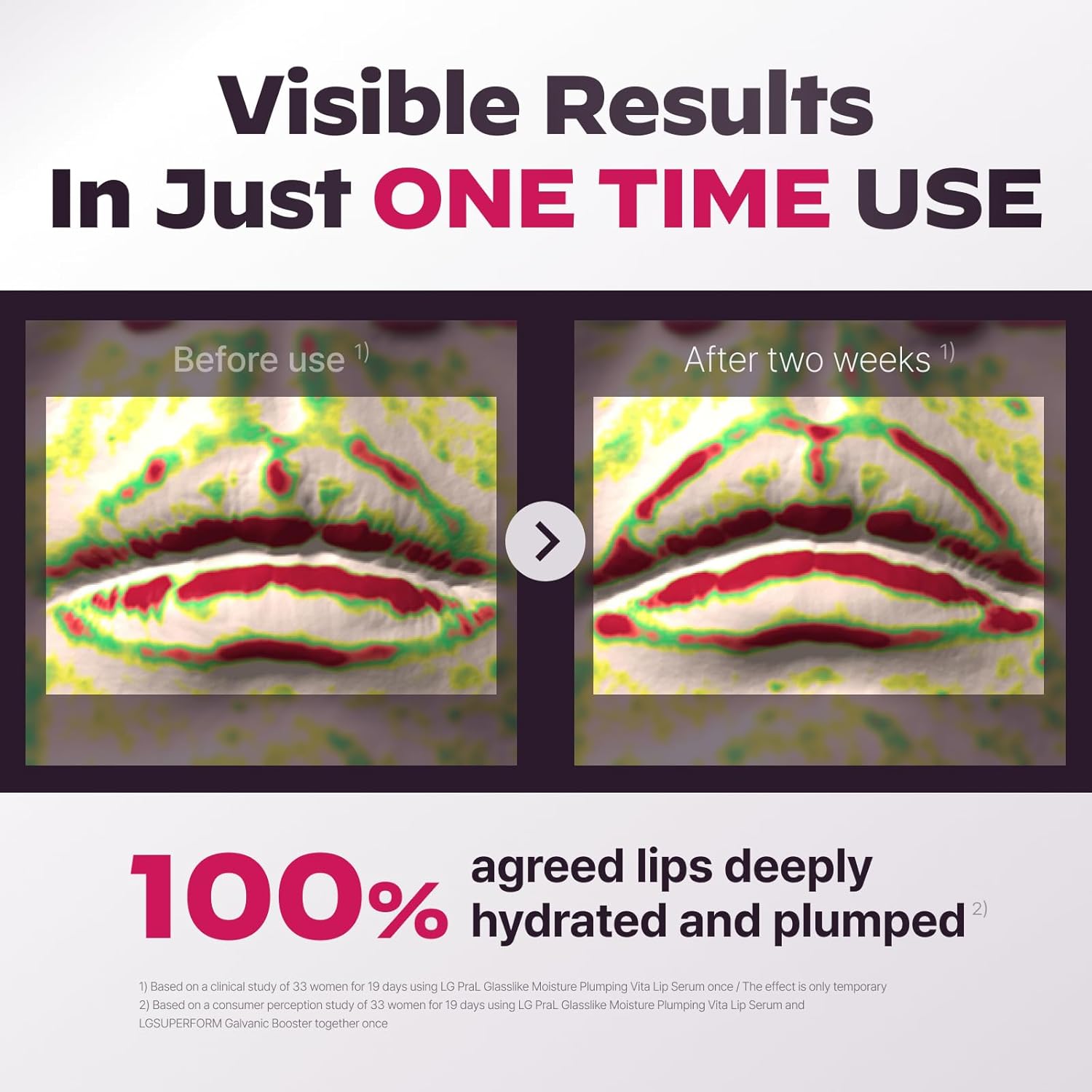 Healthy Lip Care Duo : Superform Galvanic Booster Aqua Mint and GLASSLIKE Moisture Plumping Vita Lip Serum, 0.33 fl.oz