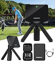 Vista 2 de Garmin Approach R10 - Monitor de lanzamiento de golf portátil y simulador, ideal para el hogar, al aire libre e interior, proyector compatible