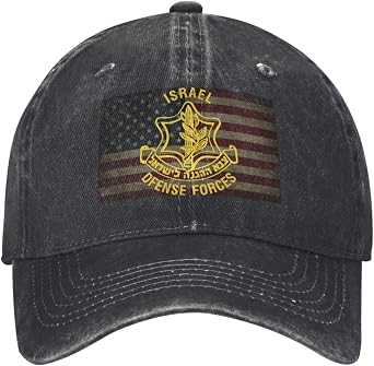 Israel Defense Forces IDF Baseball Cap Adjustable Personalized Adult Sports Hats Black