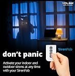 Smart Siren Alarm, Wireless Home Security Alarm with 110 dB Loud Audible Alerts, Remote Control, Compatible with Alexa, Google, Home Assistant, IFTTT - Hub Required