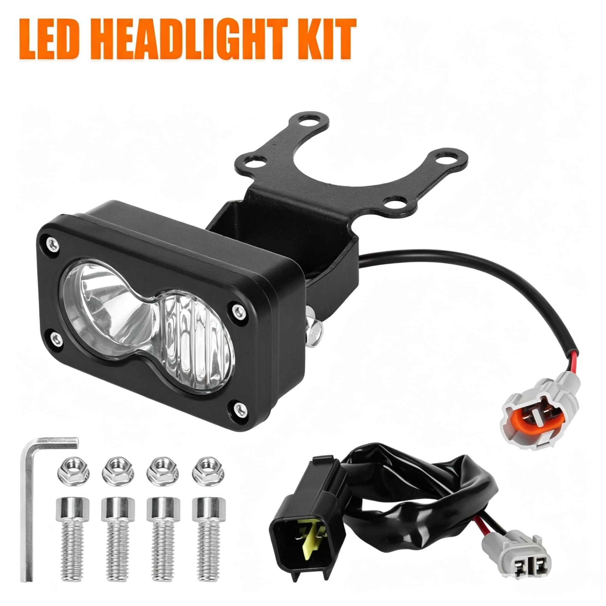 LED Fendinebbia Faro Principale 20 W Per SurRon Faro Moto | Faro Principale Spot Flood Per Kit Combinato 6000-6500K Per Luce Per Ape Per Segway