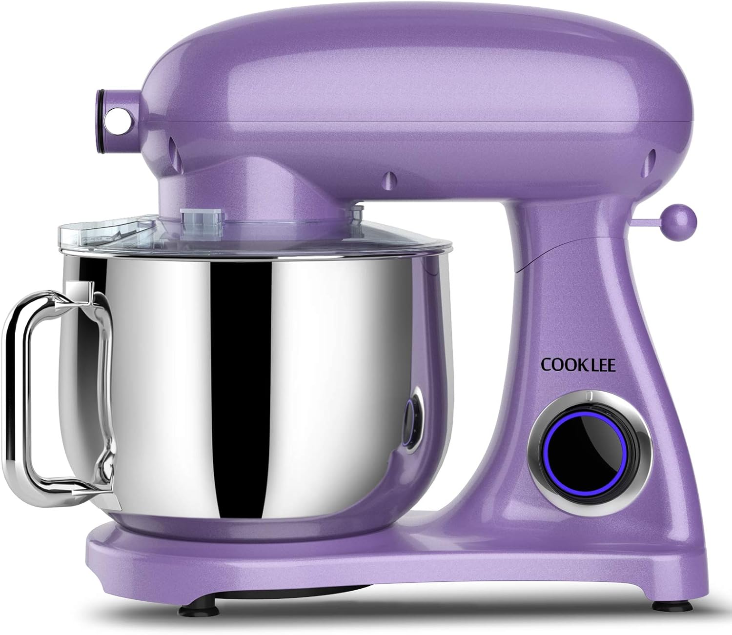 Bіg Sаlе All-Metal COOKLEE Stand Mixer, 800W 8.5-Qt. Kitchen Mixer 10+1 Speeds with Dishwasher-Safe Dough Hooks, Flat Beaters, Whisk & Pouring Shield, SM-1522NM, Lavender