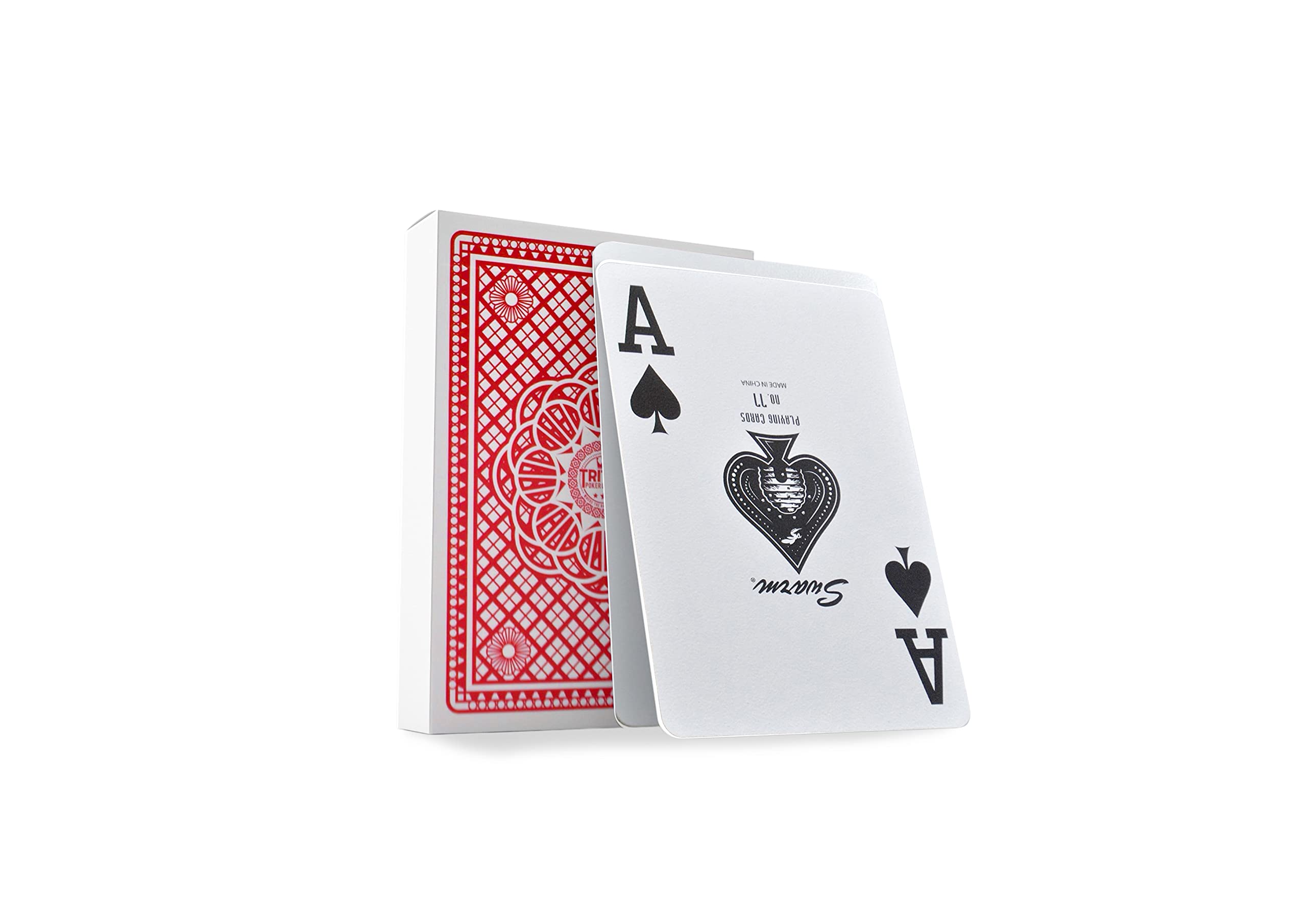 Triton Poker Tables Plastic Poker Playing Cards for Casino Gaming -Waterproof Teen Patti Poker Cards with Cut Card (Red) (B0B3RLMJFR) Amazon Price History, Amazon Price Tracker