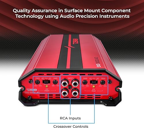 Miniatura 12 de DS18 SXE-1200.4/BK Amplificador de coche estéreo de rango completo clase A/B 4 canales 60x4 RMS @4 OHM 1200 vatios - Amplificador potente y compacto