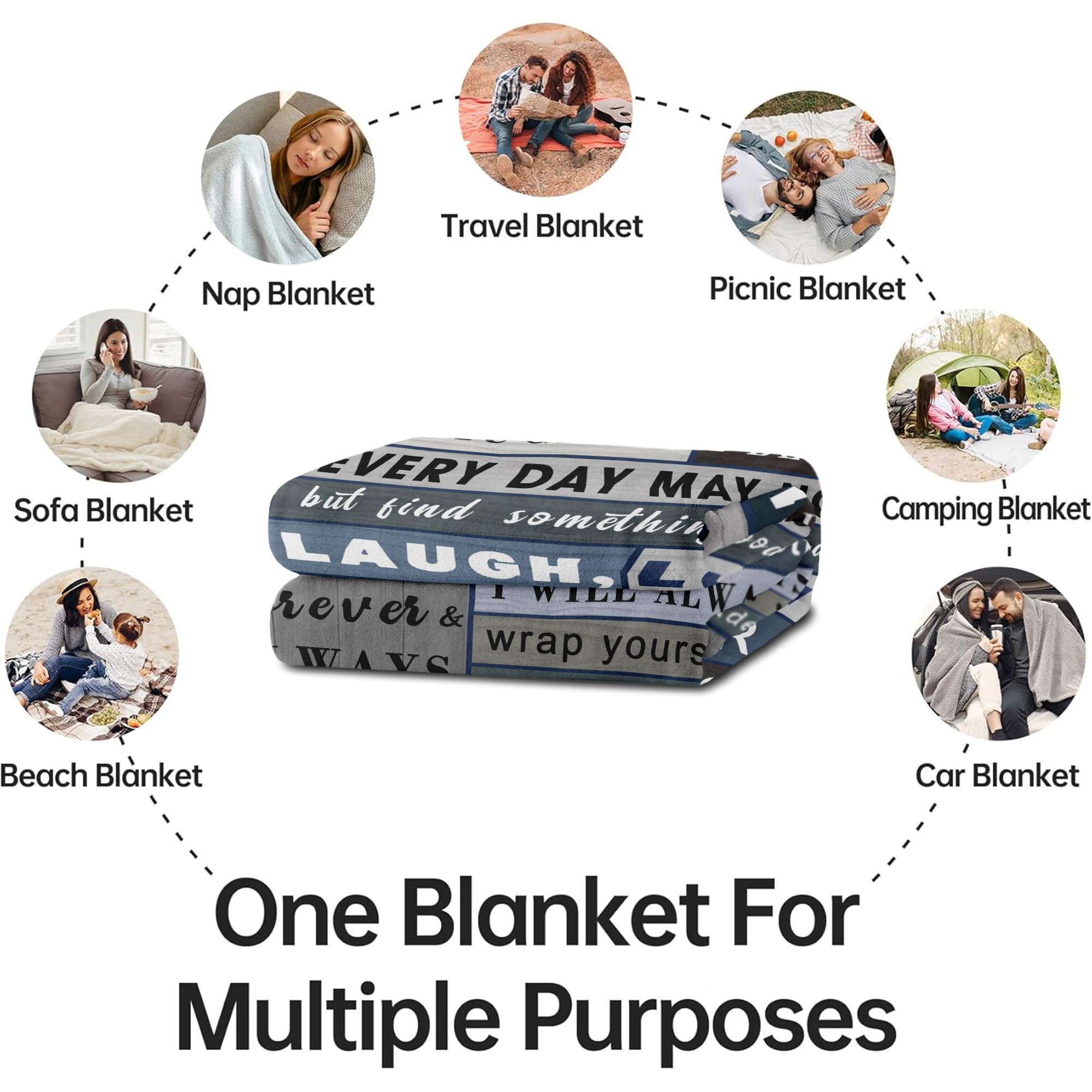 Gifts for Son Blanket from Mom Dad - Son Christmas Birthday Gift Adult - Ultra Soft Plush Throw Present Ideas for Bedding Sofa - 60"x50"