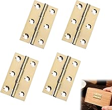 4Pcs 50mm Solid Brass Butt Hinge Door Hinges Polished Brass Butt Hinge for Cabinet Cupboard Wood Boxes Window Furniture External Internal Doors Gold 2Inch Corrosion Resistance Brass Hinges