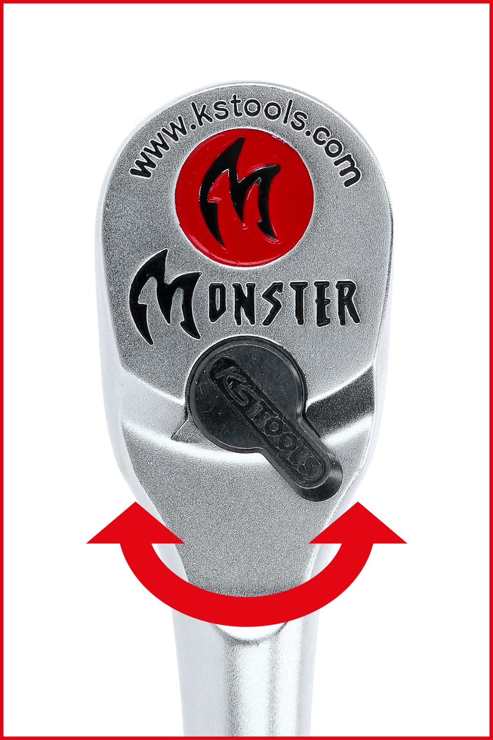 KS TOOLS cliquet réversible 1/2" Monster, long, 100 dents 935.1295