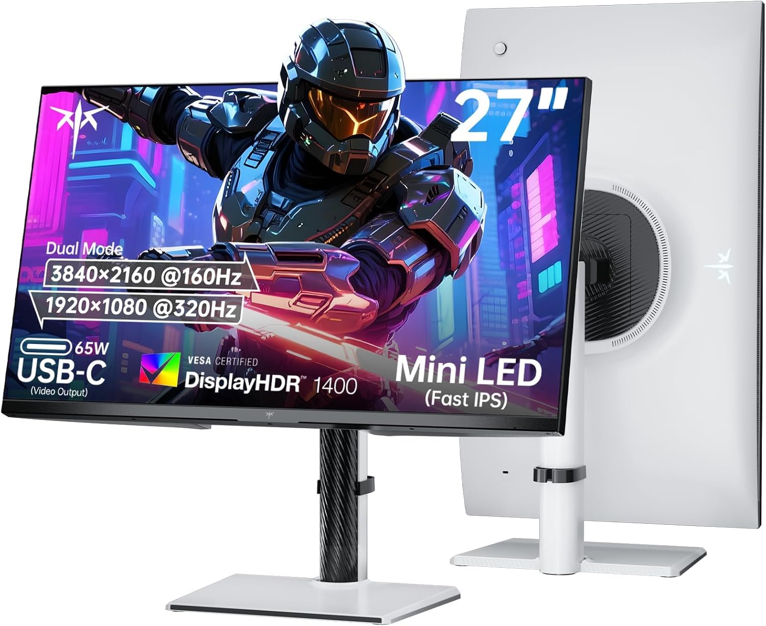 KTC 27 Inch 4K MiniLED Gaming Monitor, UHD 3840x2160 Dual Mode (4K