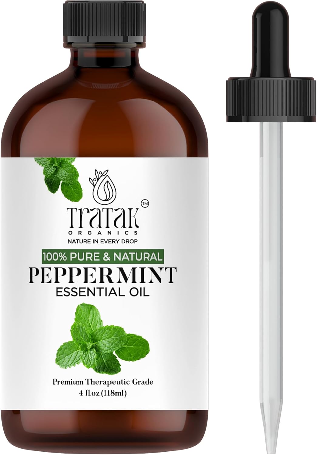 TRATAK ORGANICS Peppermint Essential Oil (Mentha Piperita