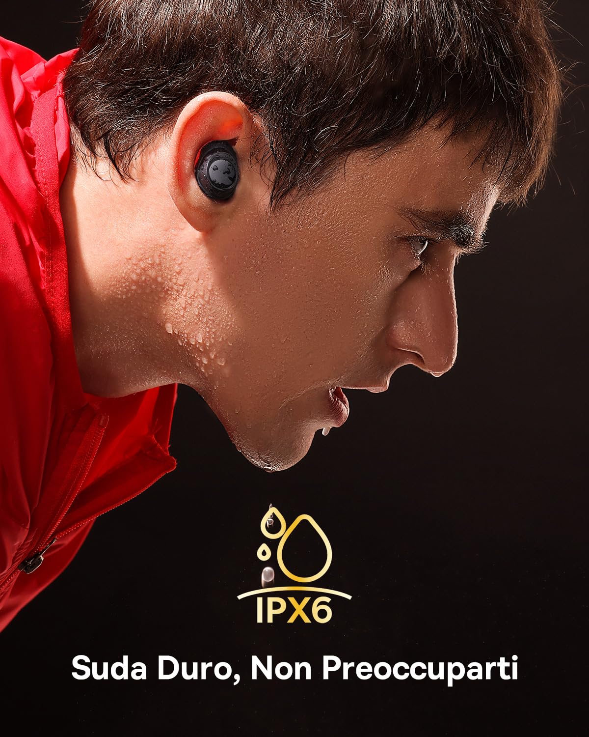 Baseus Cuffie Bluetooth con Cancellazione Attiva Ibrida del Rumore da -48dB, Riproduzione di 140 0re, Waterproof IPX6, 4 Microfoni ENC, Bassa Latenza di 0,038s, Auricolari Bluetooth 5.3 - Bowie MA10