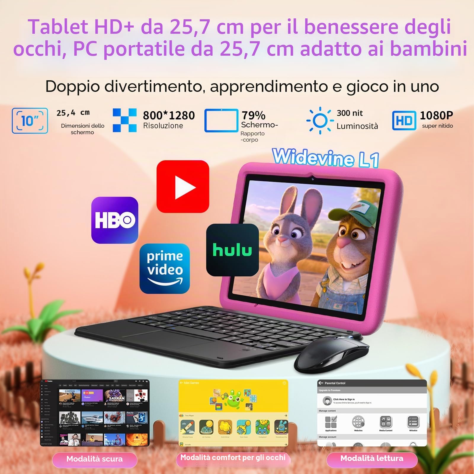 BLACKVIEW TAB A6 KIDS (WIFI - 10.1'' - 4/128GB) PINK