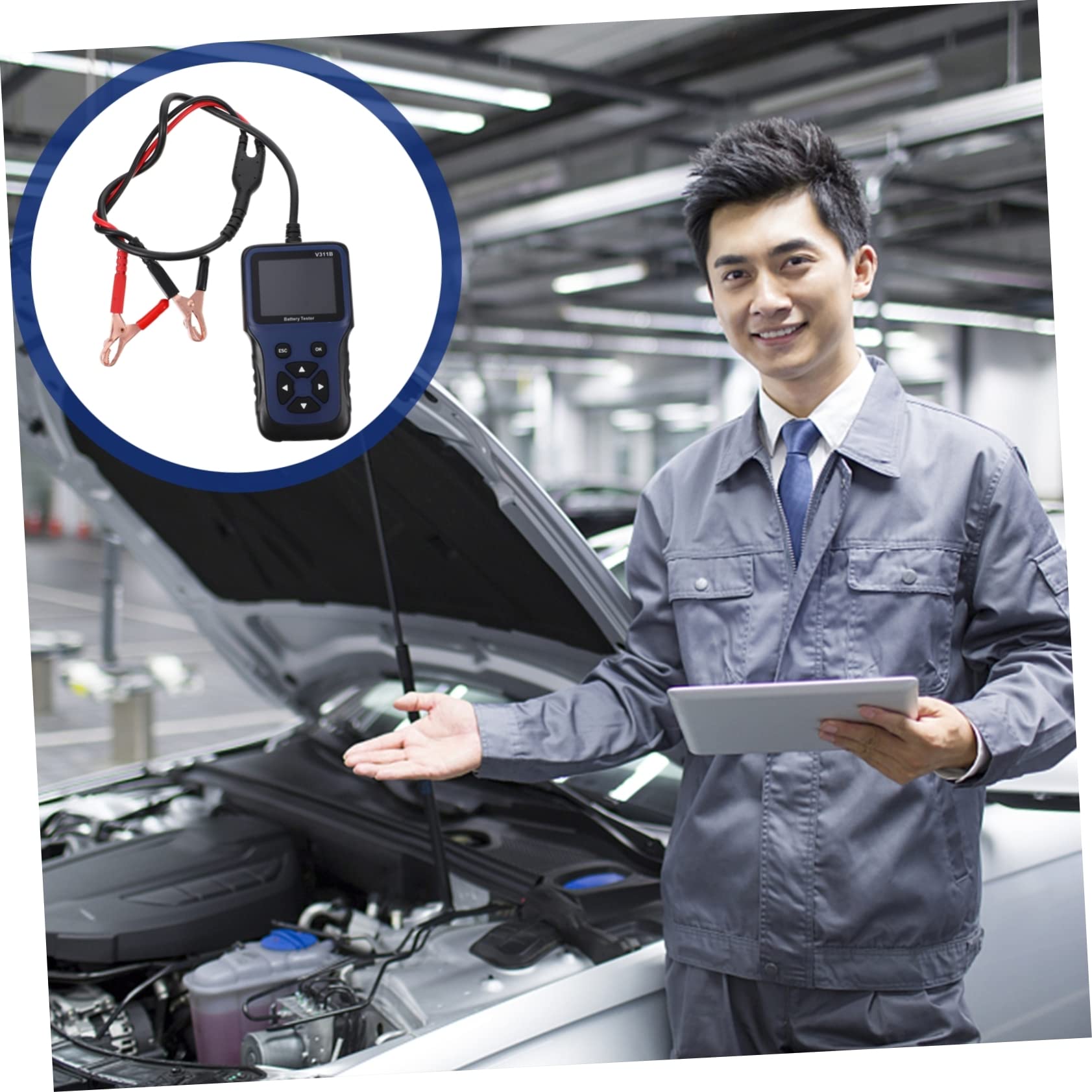 VALICLUD Testeur De Batterie Auto Analyseur Batterie Voiture Outil De Test Automobile