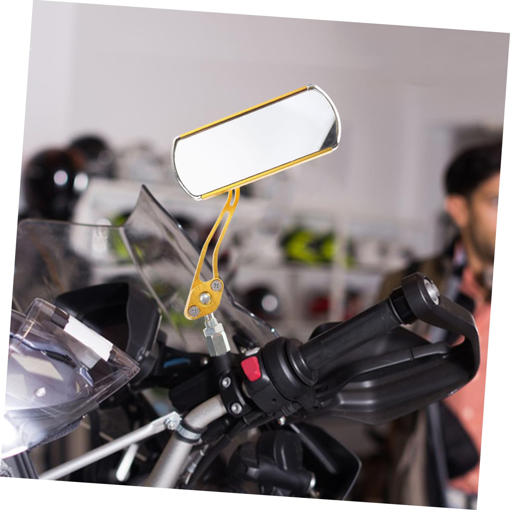 Toyvian 2pezzi Specchietto Retrovisore Per Bicicletta Specchietto Laterale Regolabile Accessori Per Scooter Resistente Agli Urti Installazione Rapida