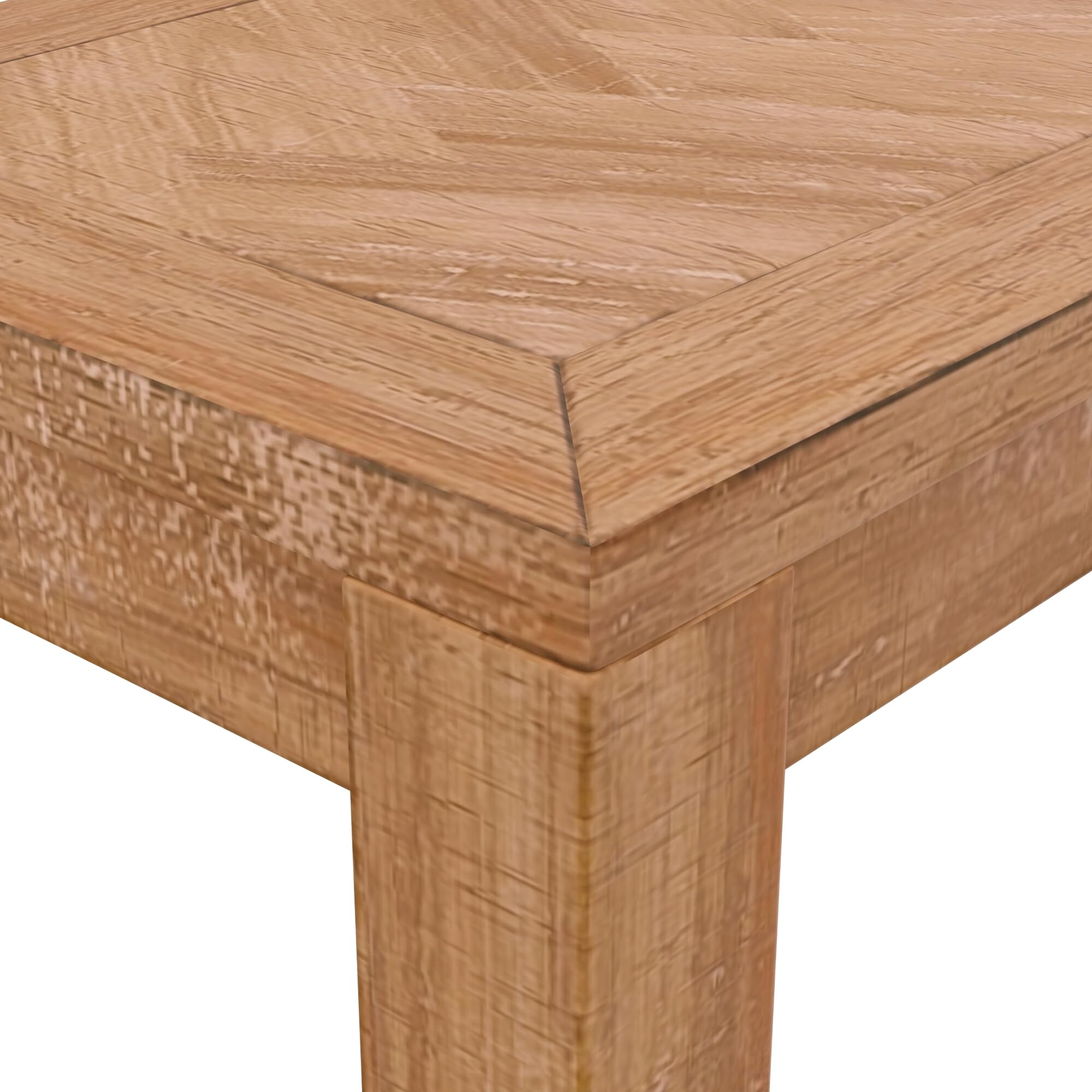 Aiden Solid Pine and Plywood Dining Bench, Weathered Natural