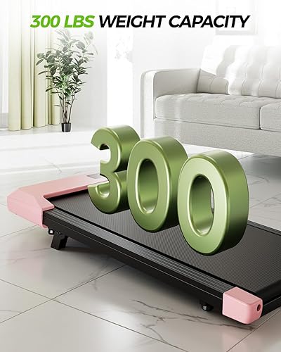 Miniatura 8 de SupeRun Walking Pad, Under Desk Treadmill, 3 in 1 Portable Treadmill with Remote Control LED Display, 2.5 HP Quiet Walking Jogging Machine for