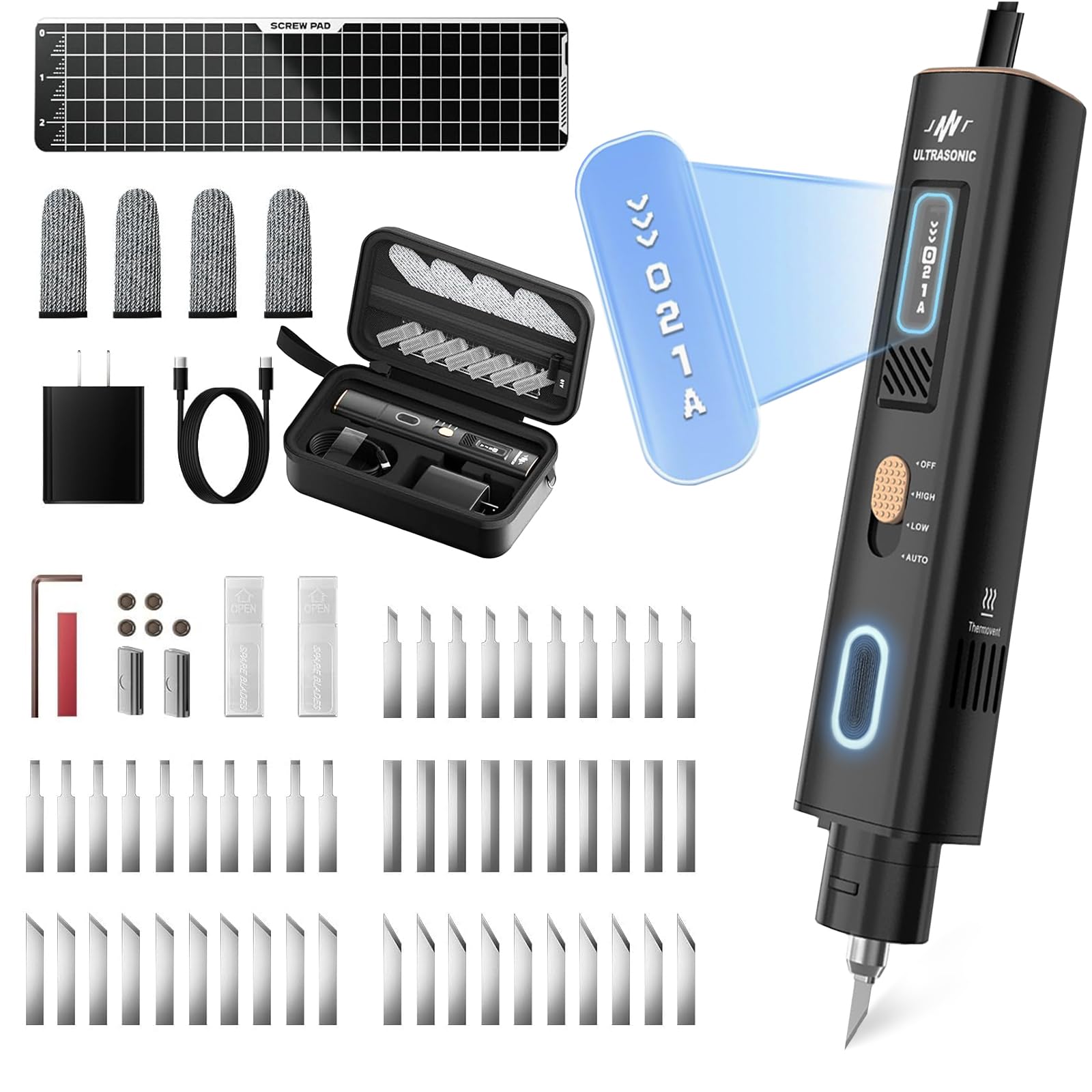 Amazon.com: 40 kHz Ultrasonic Cutter Knife, 2in1 Ultrasonic Cutter
