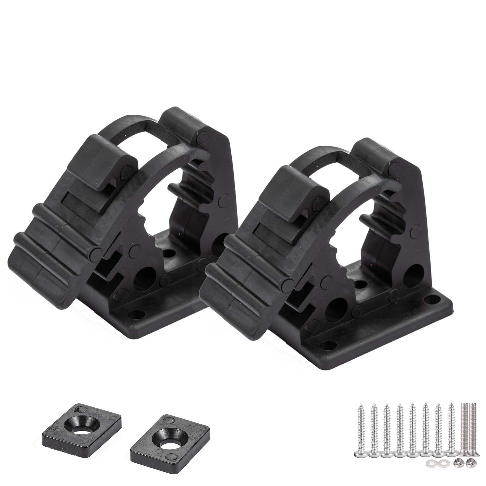 SINOKING Rubber Clamp for Mounting Tools & Equipment 5/8” to 1-3/8” in Diameter(Pack of 2)