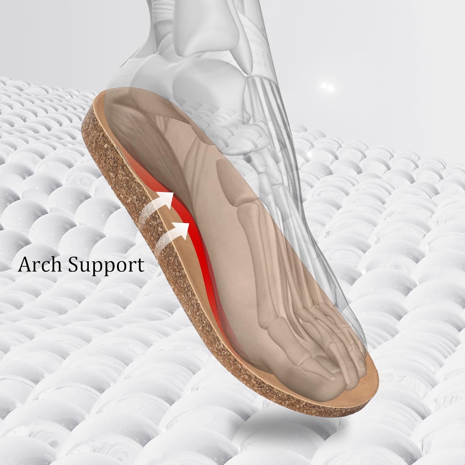 Suede Boston Clogs for Women and Men with Arch Support Potato Mules Shoes, Soft Cork Footbed Slip on Comfort Home Sandals Slippers - Image 5