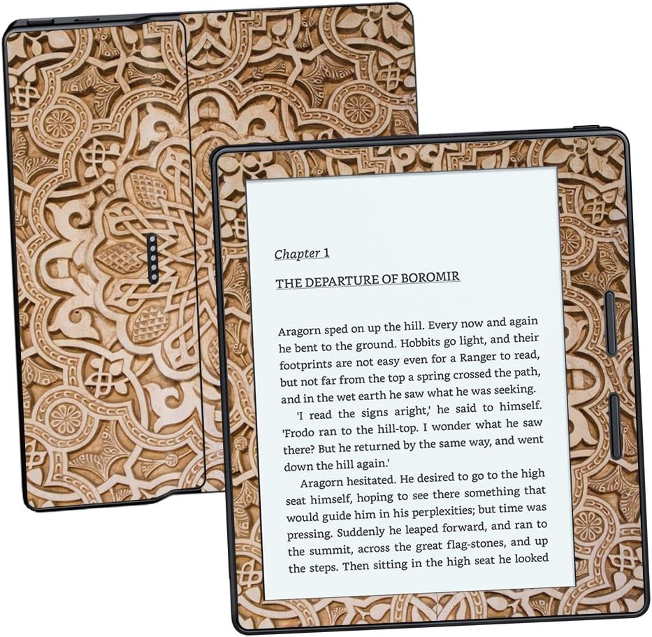 MightySkins Skin Compatible with Amazon Kindle Oasis 6" (8th Gen) - Carved | Protective, Durable, and Unique Vinyl Decal wrap Cover | Easy to Apply, Remove, and Change Styles | Made in The USA