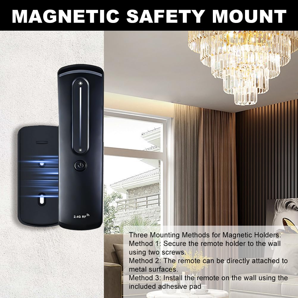 Contrôleur de bande LED 2,4 GHz RF, variateur 12 V/24 V à 12 A/288 W, avec télécommande tactile et support mural, contrôleur LED 24 V, variateur LED 24 V, télécommande LED, pour SMD/COB uni