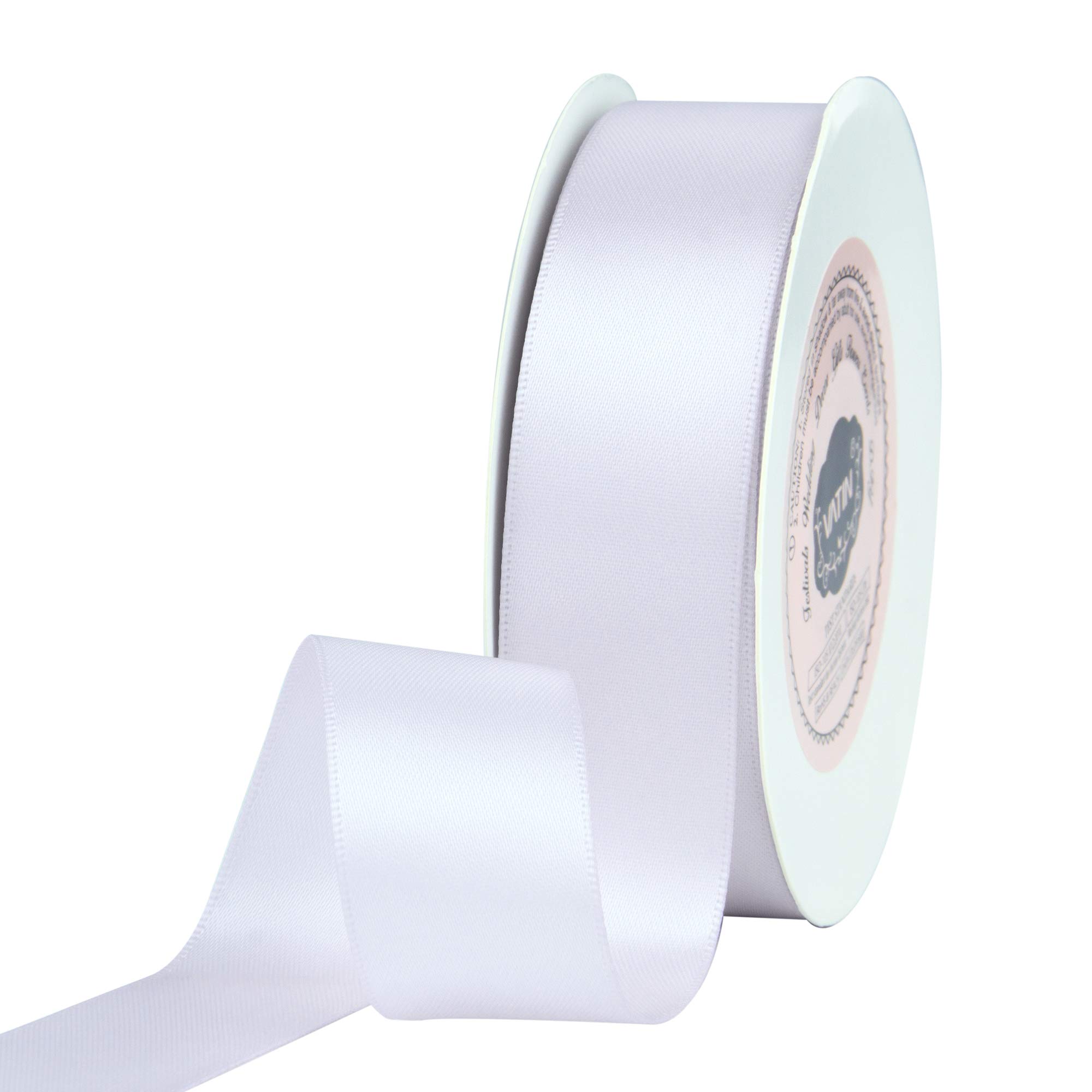 VATIN 100mm Wide Double Faced Polyester Deep Navy Blue Satin Ribbon- 4.5 Metre/Spool, Perfect for Chair Sash, Making Bow, Sewing and Wedding Bouquet — view 99