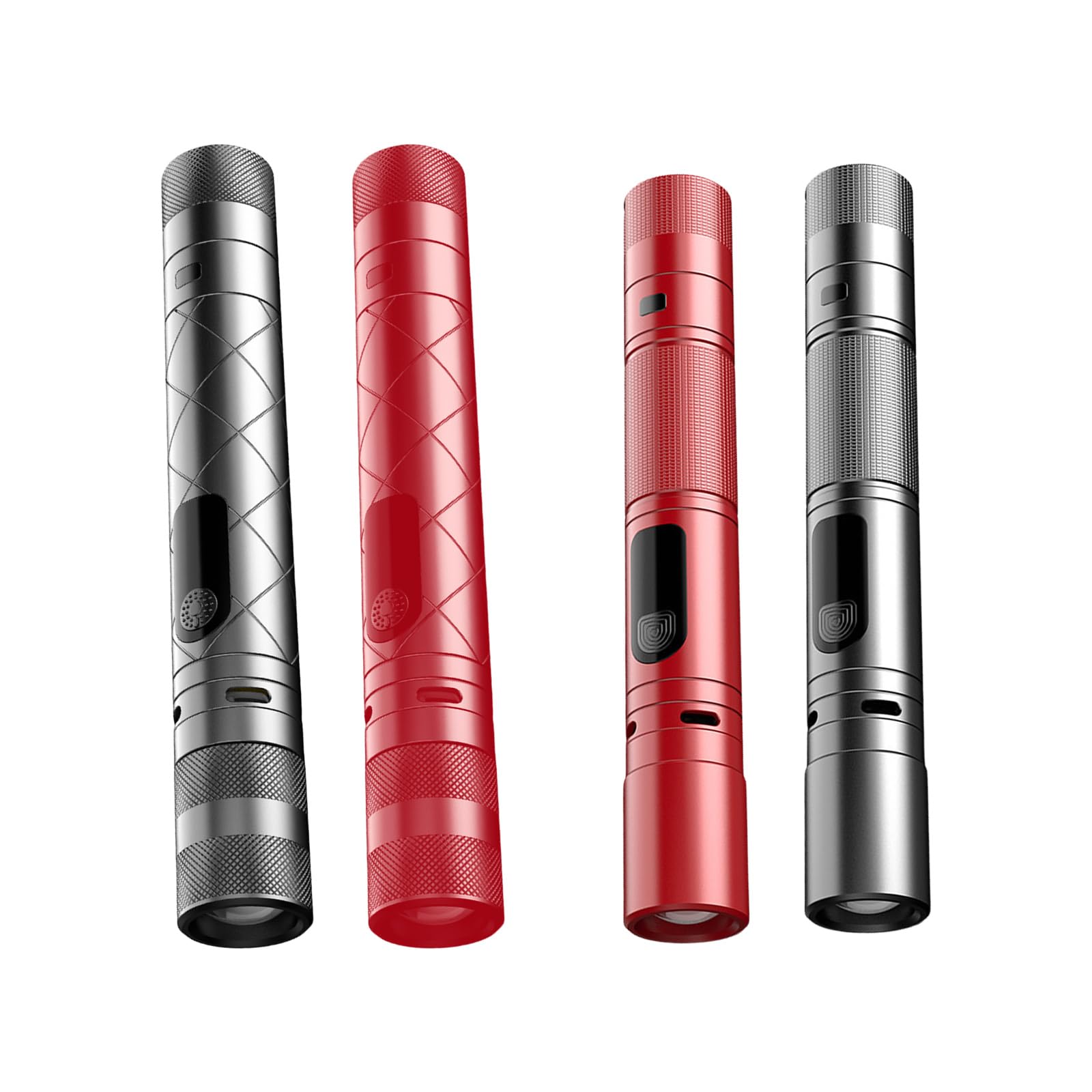 Lampe Torche Auto-défense Rechargeable Avec Arcs électriques Et Alarme - 300 Lumens, Zoom, Pour Randonnée, Camping Et Sécurité Personnelle