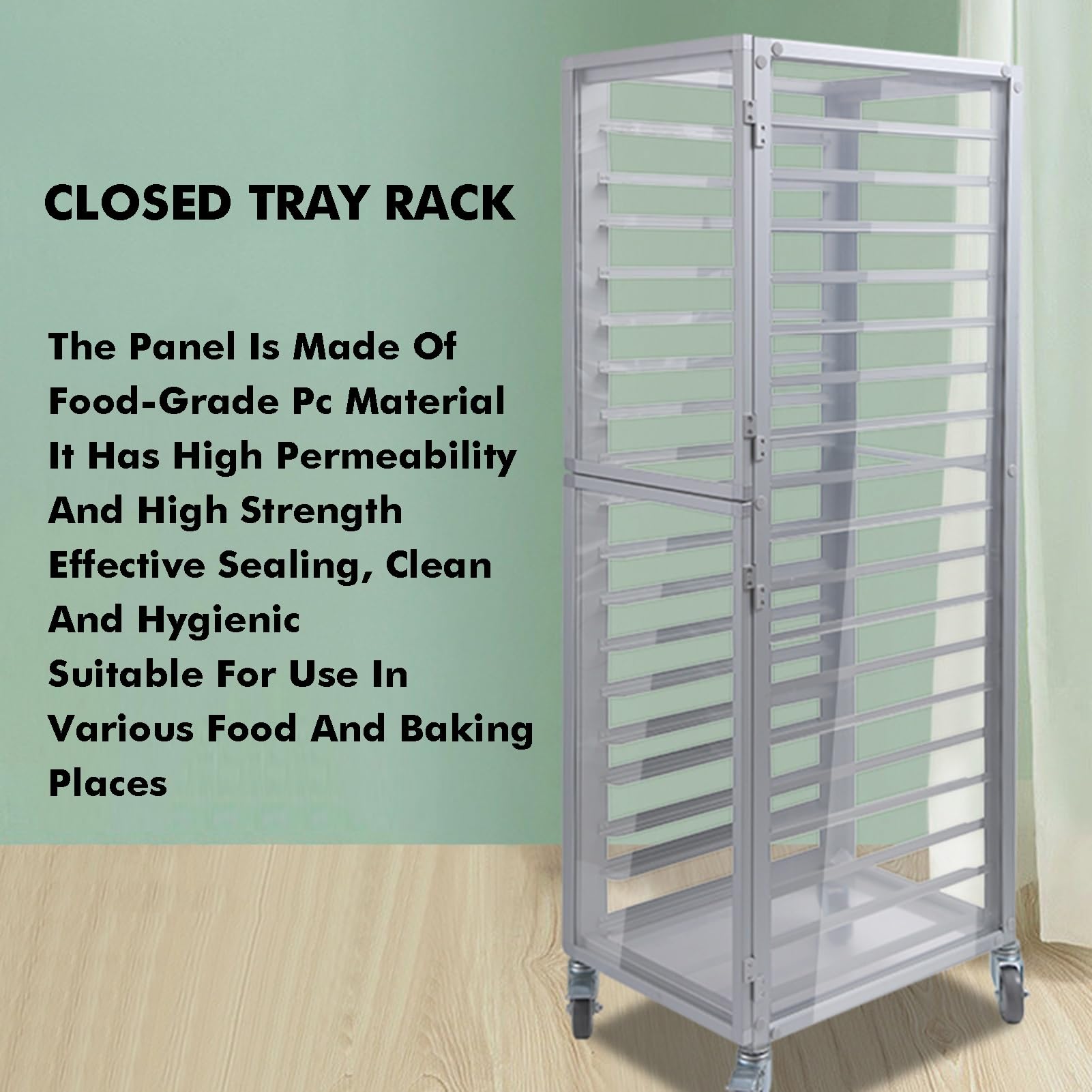 Backregal-Abdeckung, Aluminium-Aufbewahrung für Backformen, schnelle Montage für den Heimgebrauch, ideal für Gastronomie und Bäckereien Gewerbe, Industrie & Wissenschaft