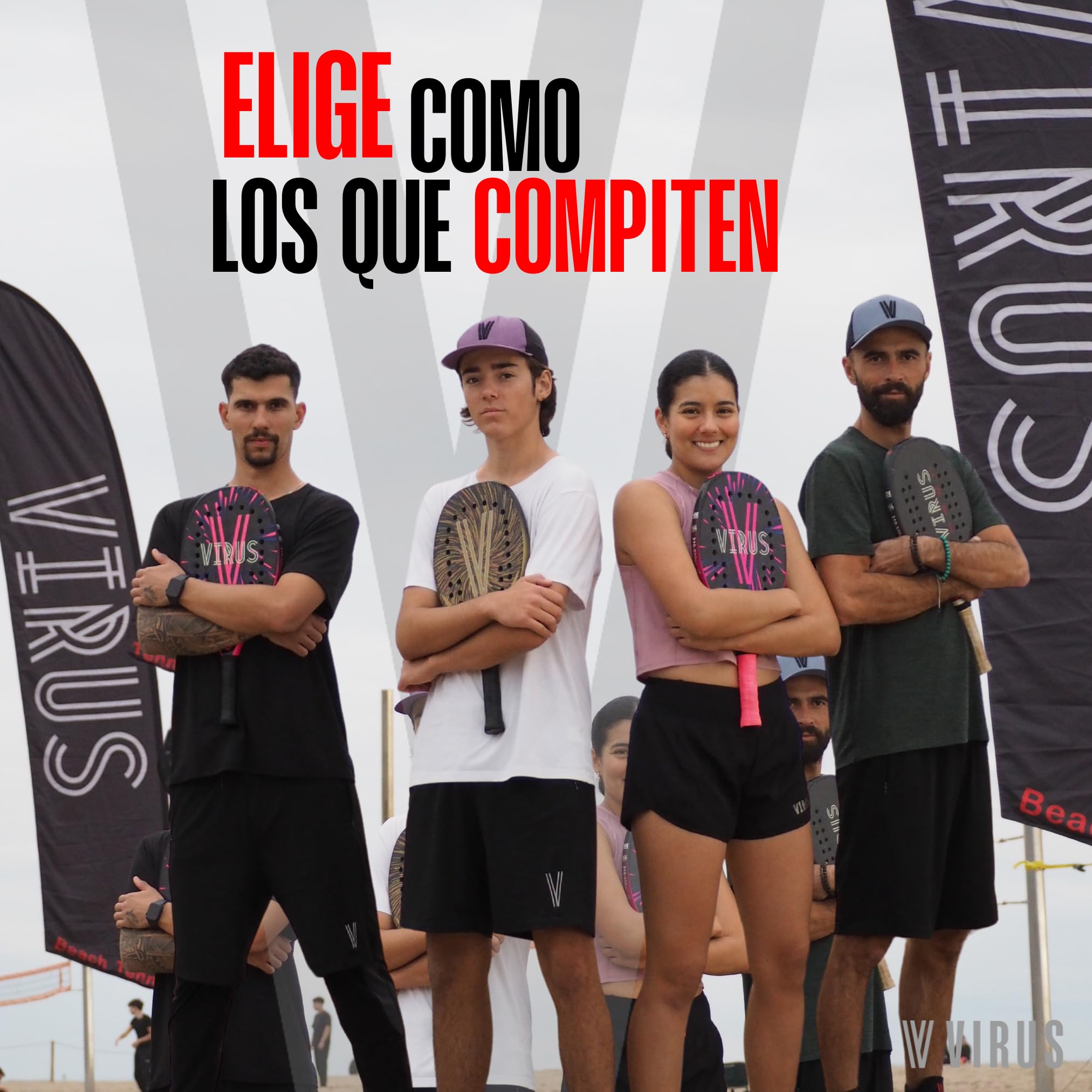 VIRUS Storm Raqueta Beach Tennis Profesional – Carbono 3K, Black EVA Soft, Balance Medio, Potencia y Precisión, Incluye Funda