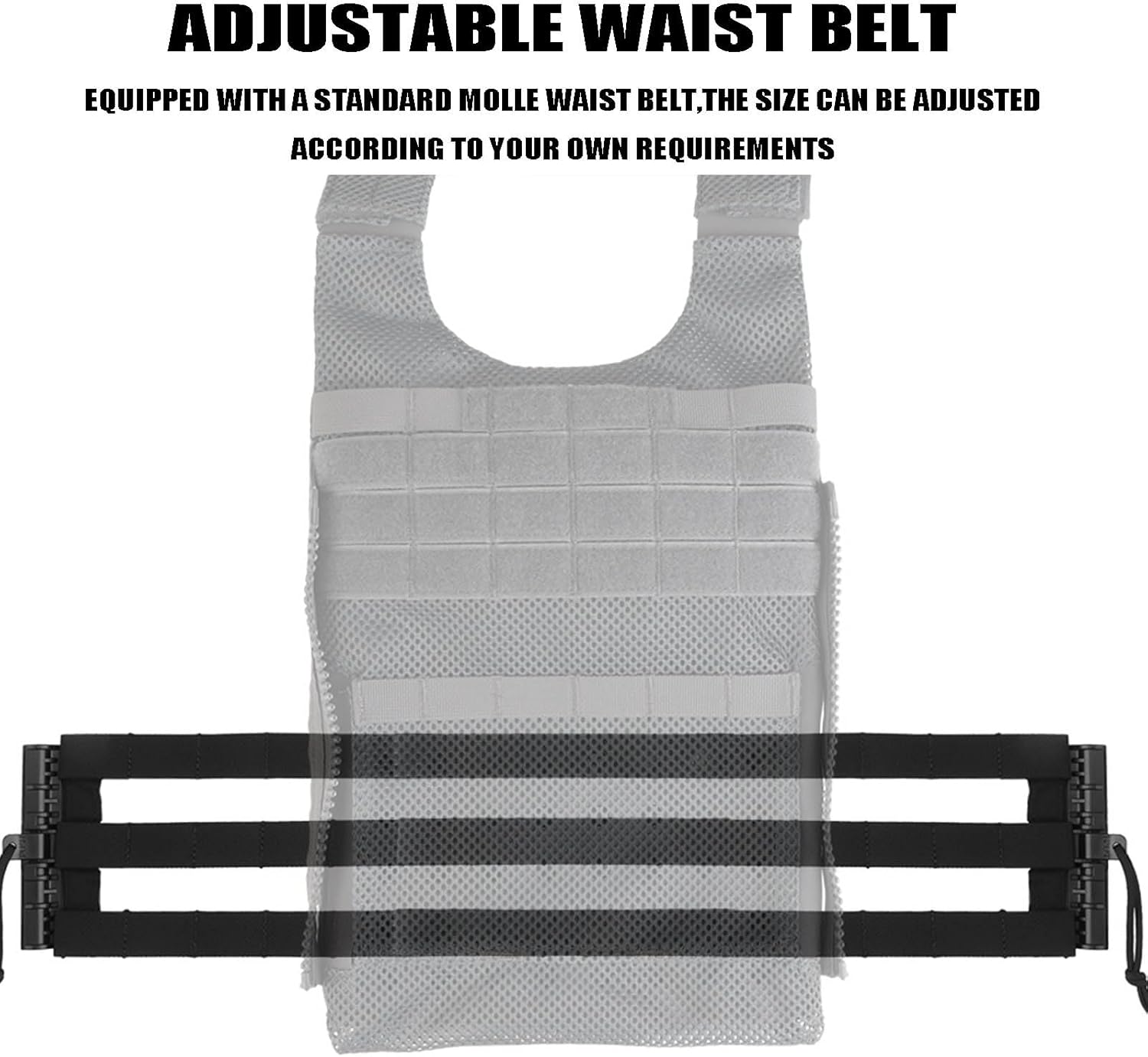 Tactical Skeletal Cummerbund Kit 3 Band MOLLE Quick Release Buckle Set for J.PC 420 419 X.PC