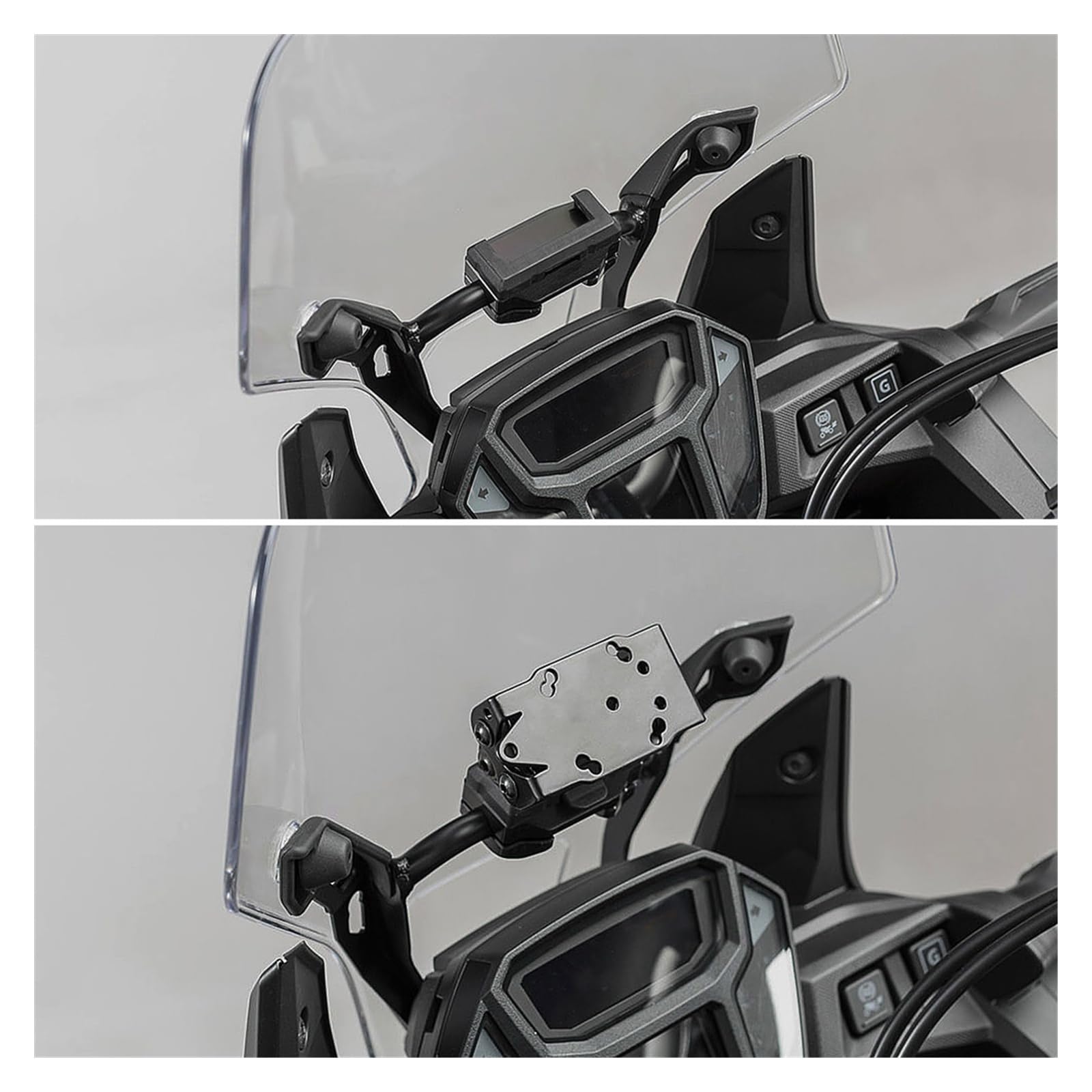 Soporte Navegación GPS para Motocicleta Accesorios De Motocicleta Soporte De Navegación GPS Teléfono USB para para XT1200Z para XT 1200 Z Super para Tenere 2017 2018 2019 2020 (Color : B)