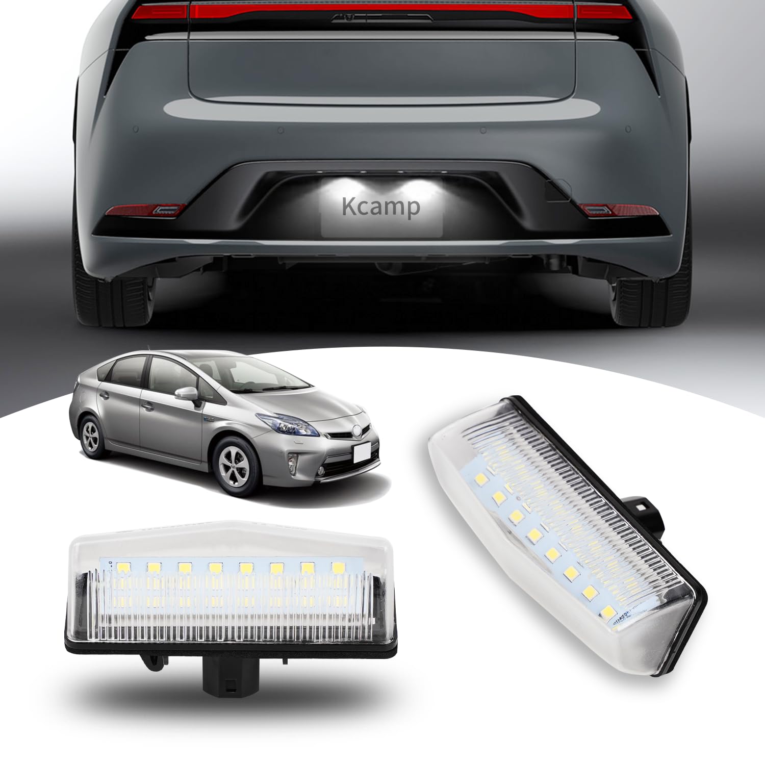 Amazon | 北澤商事 プリウス ナンバー灯 led ライセンスランプ led