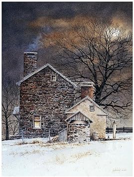 ملصق فني مطبوع على شكل Blue Moon Art بواسطة Ray Hendershot ، 11x14