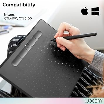 Wacom LP1100K Intuos Tablet Siyah için 4K Kalem