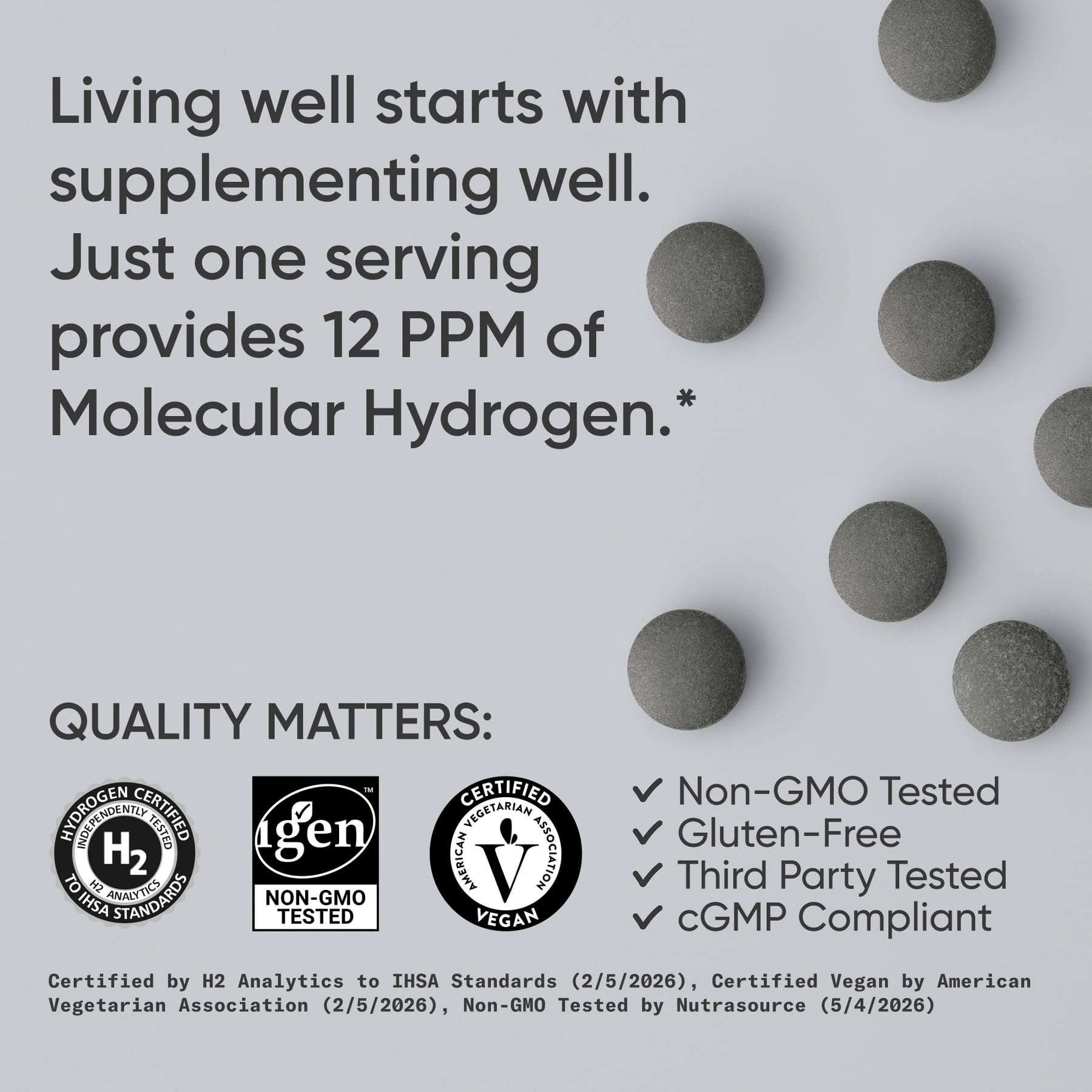 Sports Research® Molecular Hydrogen Water Tablets, Raspberry (60 Servings) — Amazon image 4