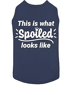 Funny Dog Shirt This is What Spoiled Looks Like Cute Dog Clothes Pet Puppy Cat T-Shirt Dog Accessories for Small & Large Dogs Soft Breathable |