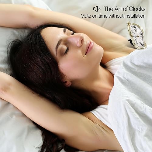 Miniatura 6 de Reloj de fusión Salvador Dali - Reloj de pared inspirado en el arte, divertido regalo creativo utilizado para decoración en casa, oficina, estante