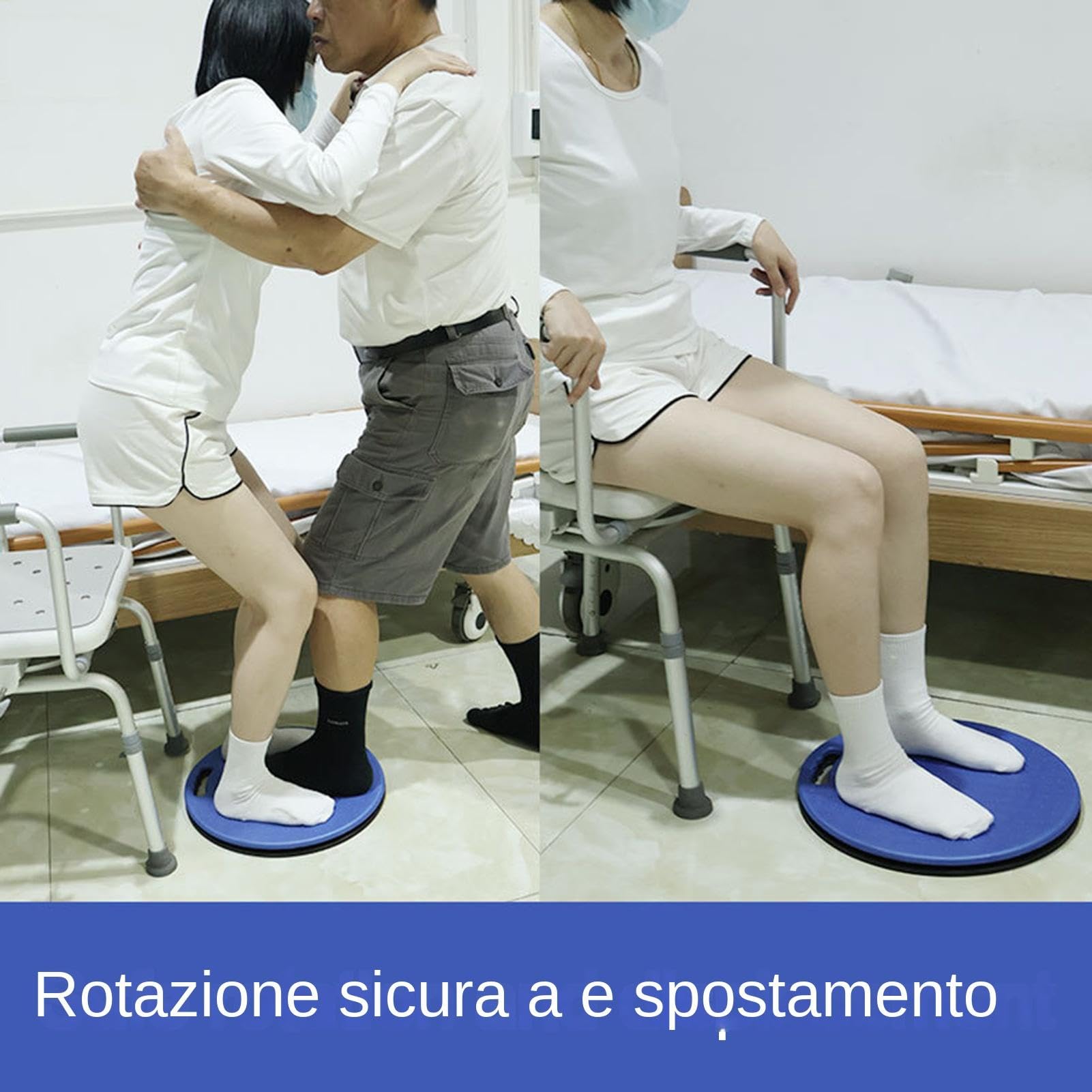 Tavole di trasferimento del letto: tavola di trasferimento per sedia rotelle, tavola rotante per balletto, piattaforma girevole per spostamento della cura del letto | Attrezzatura per tavola da alle