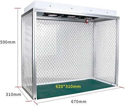 Vertical Laminar Flow Hood with Filter - Airflow Clean Bench for Clean Room Laboratory with Integrated Light Source