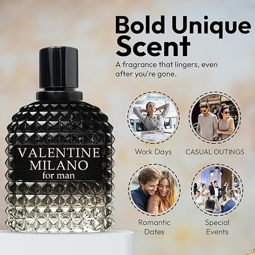 Miniatura 5 de Signature Scent - Juego de 4 piezas de mini fragancias para hombre, incluye león negro llamaleón negrochico genialSan Valentín Milano Woody,