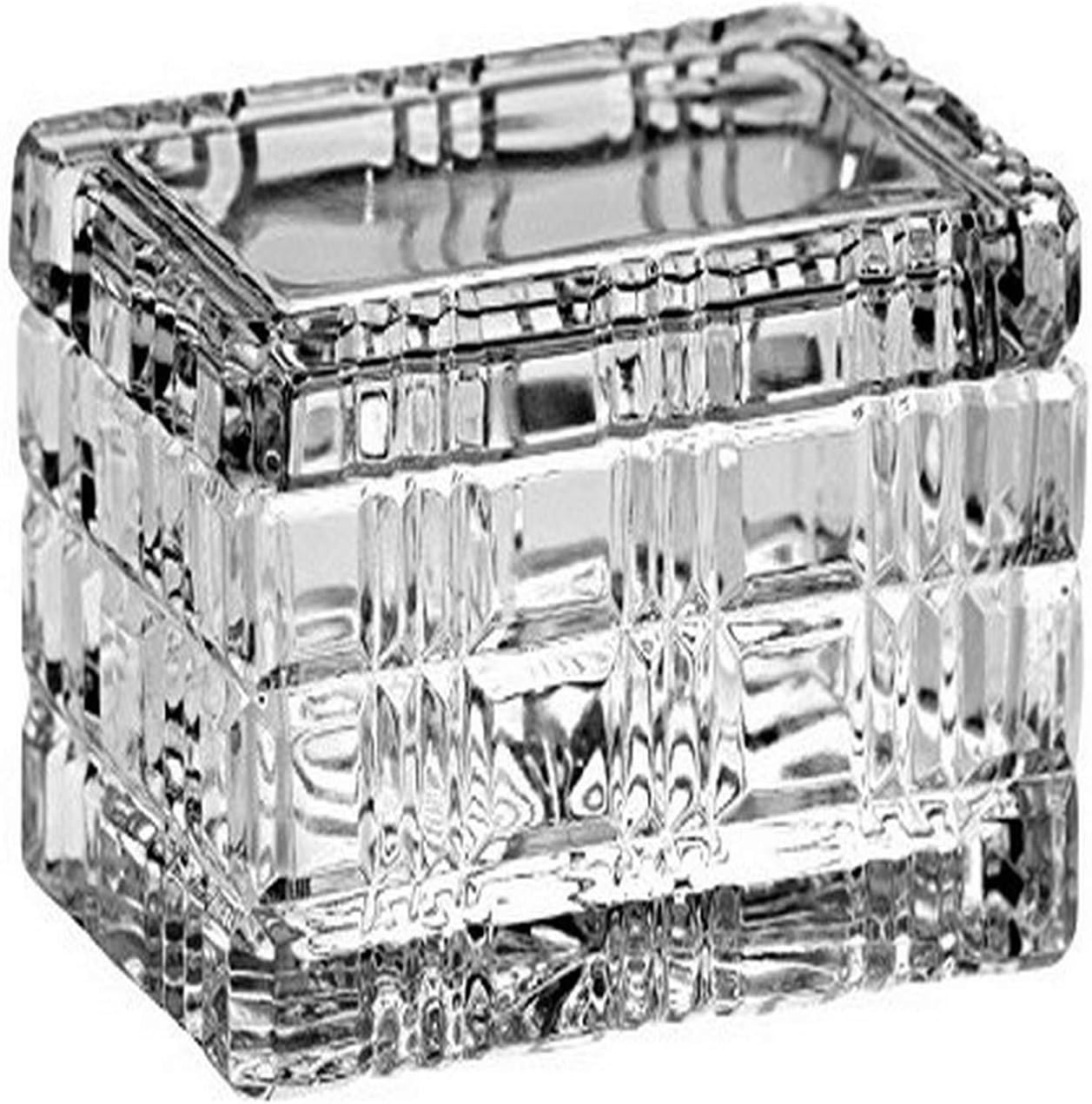 Majestic Gifts Cut Crystal Jewelry/Candy Large Box, 5.5"