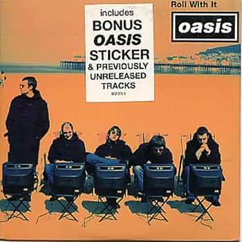 OASIS　7インチアナログレコード「ROLL WITH IT」オアシス Amazon.co.jp: Roll With It: ミュージック