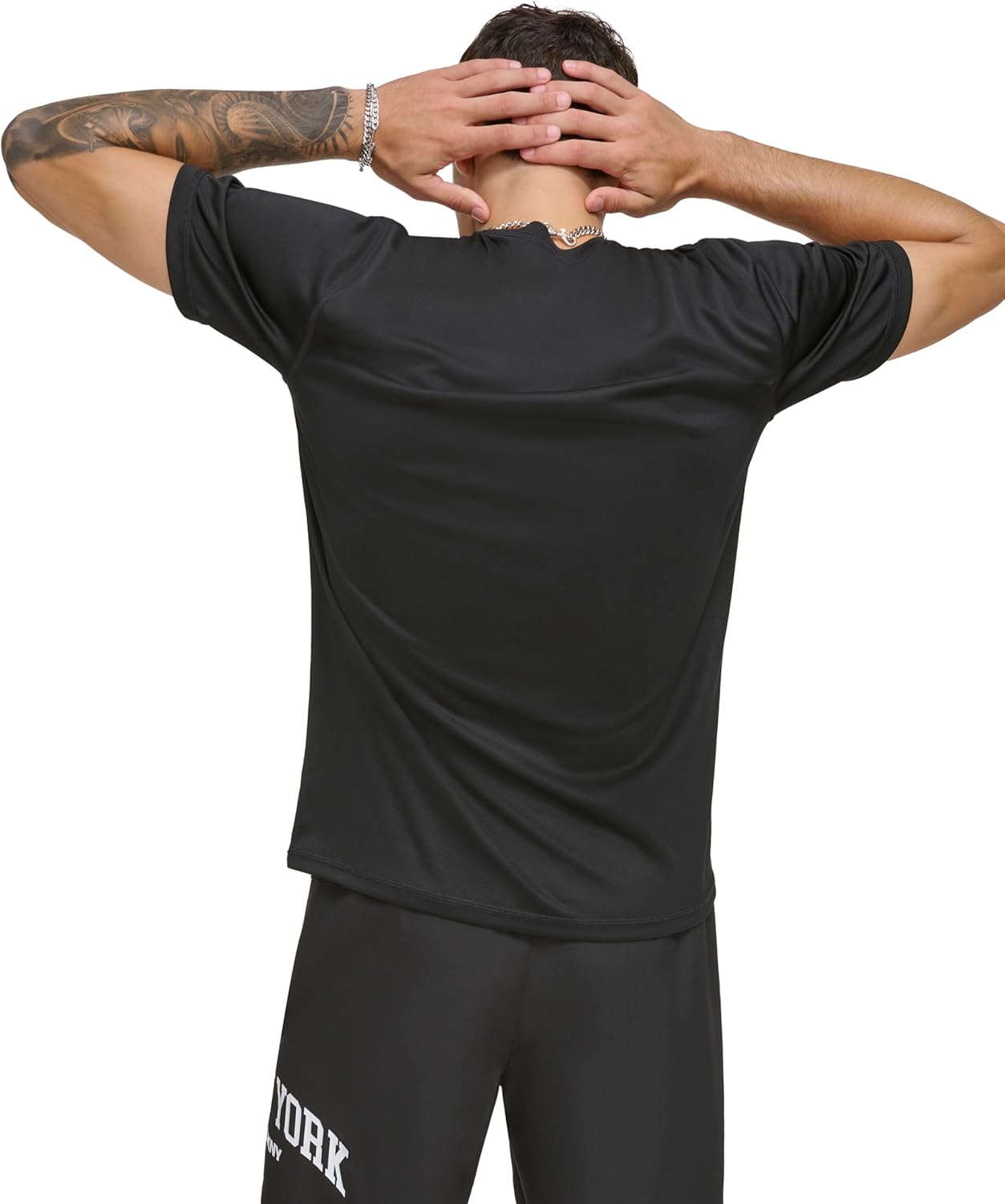 DKNY Mens Short Sleeve Quick Dry 40+ Protection UPF Active Top - Image 3
