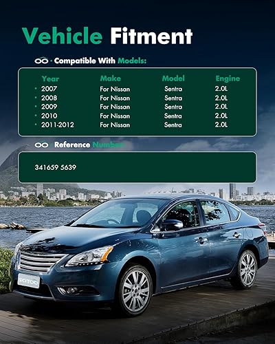 Miniatura 4 de SCITOO Amortiguadores, amortiguadores traseros de gas para Nissan Sentra 341659 5639 2009 2010 2011 2012 para Nissan Sentra 341659 5639 Juego de 2