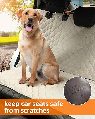 Miniatura 3 de PETICON Fundas impermeables para asiento de banco de mascotas a prueba de arañazos para automóviles, camiones, SUV, funda antideslizante duradera