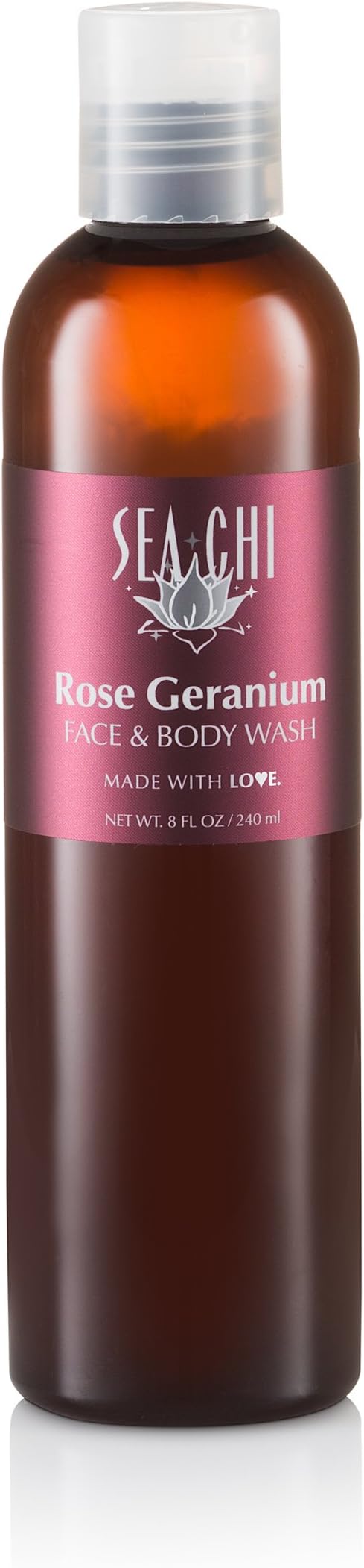 Rose Geranium Face and Body Wash 8oz/240ml