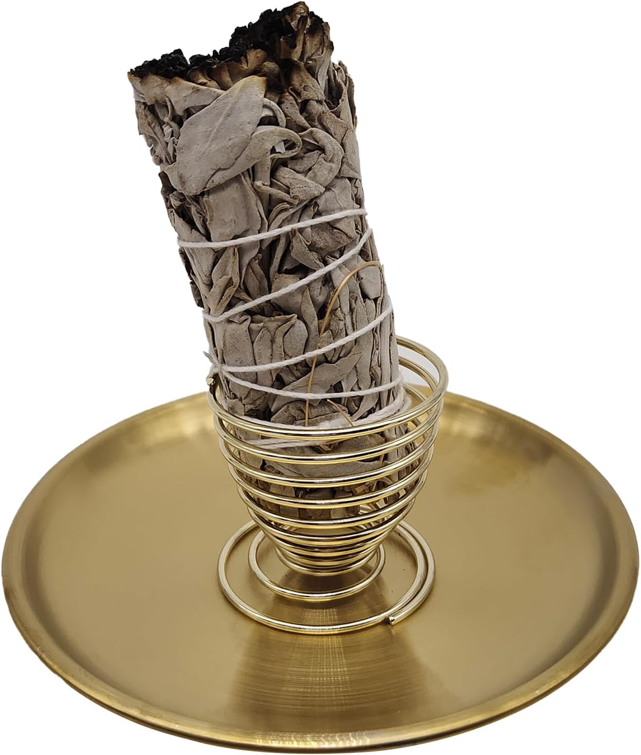 Metal Palo Santo Holder & Incense Burner With 5 Palo Santo Sticks - Handmade In Ecuador