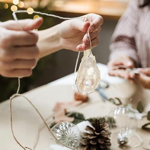 Miniatura 5 de stonechic 60 conchas de ostras de 4 a 5 pulgadas, conchas de ostras grandes a granel para decoración del hogar, relleno de jarrones, adornos,